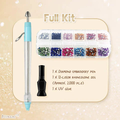 עט רוקם יהלומים DIY