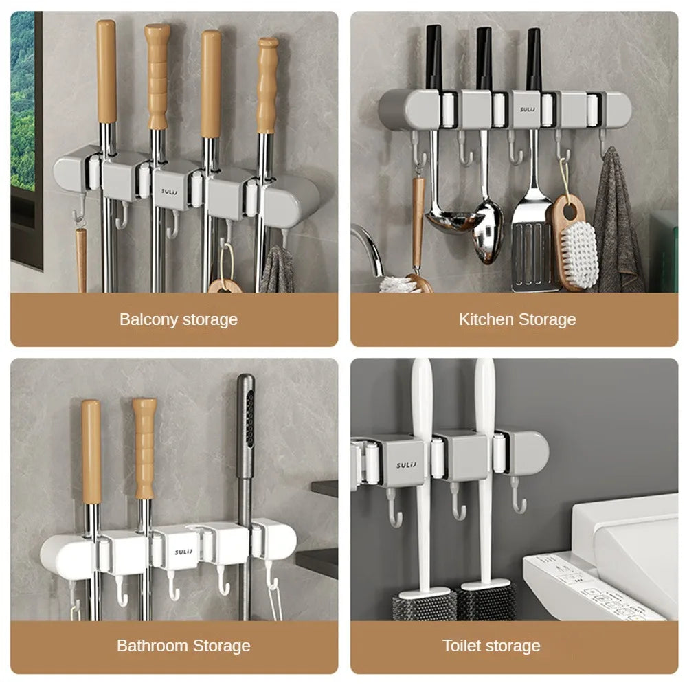 מעמד לכלי ניקיון - Mop Holder