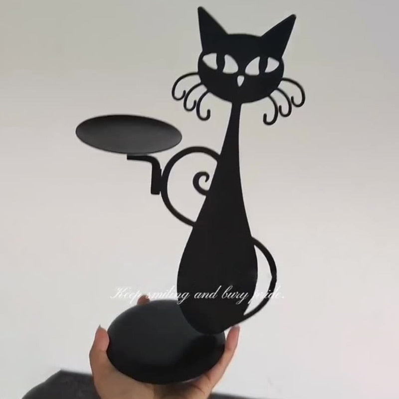 מחזיק נרות - BlackCat