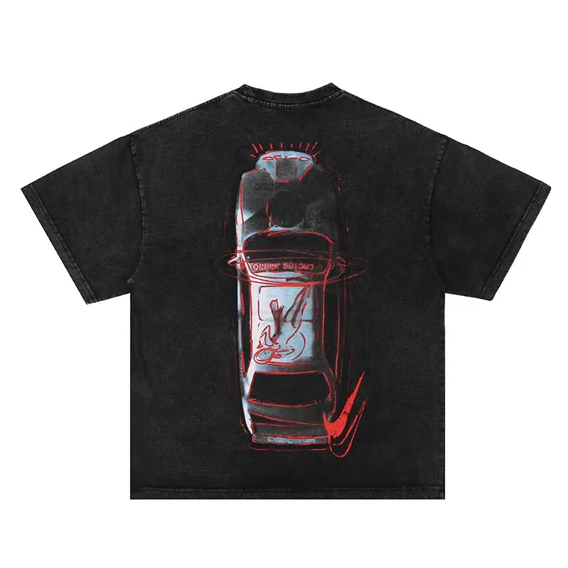 Casual retro wash to make old short-sleeved shirts