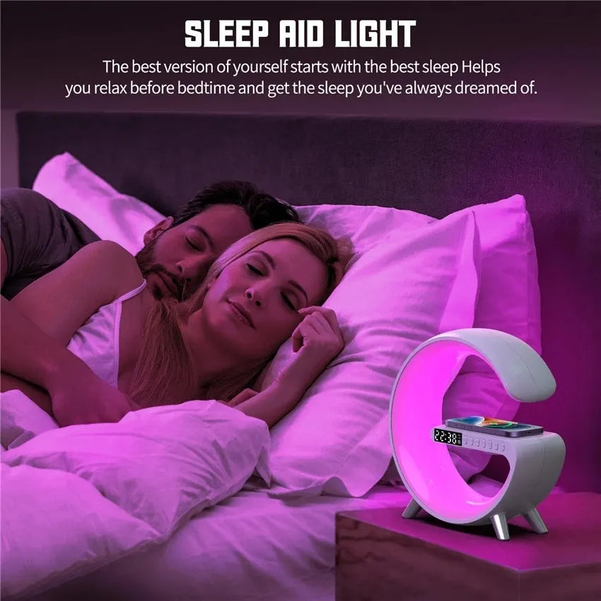 ™Lit-Lamp - שעון מעורר, תאורה, רמקול ומטען אלחוטי