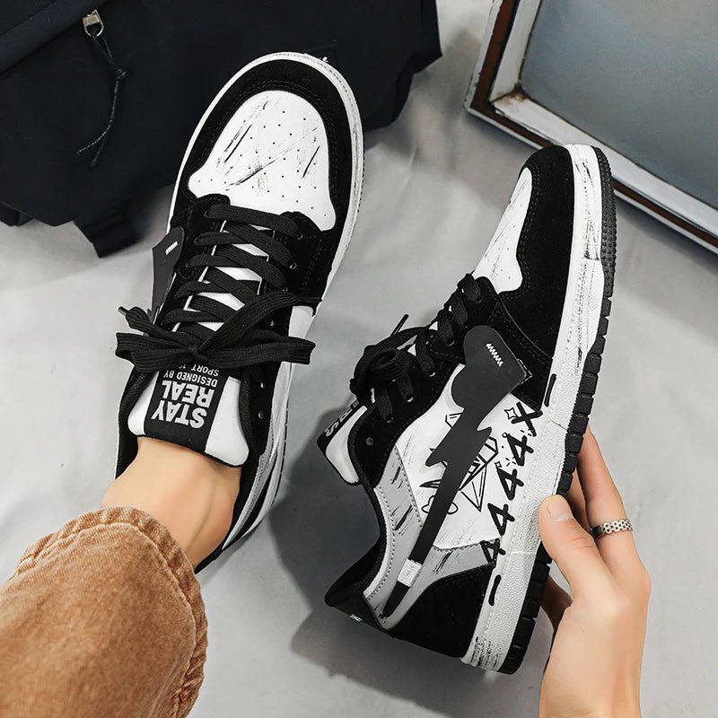 Autumn Men's Casual Sneakers Creative Heart Tennis Sport Running Shoes Male Skateboard Flats Sneakers Walking Jogging Trainers - Lucien Store