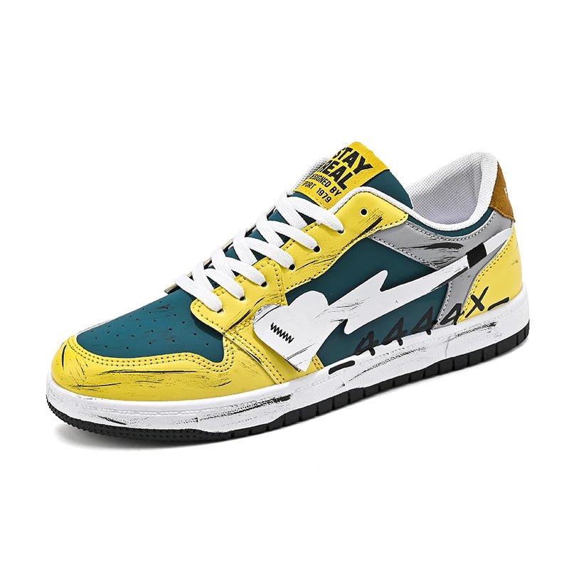 Autumn Men's Casual Sneakers Creative Heart Tennis Sport Running Shoes Male Skateboard Flats Sneakers Walking Jogging Trainers - Lucien Store