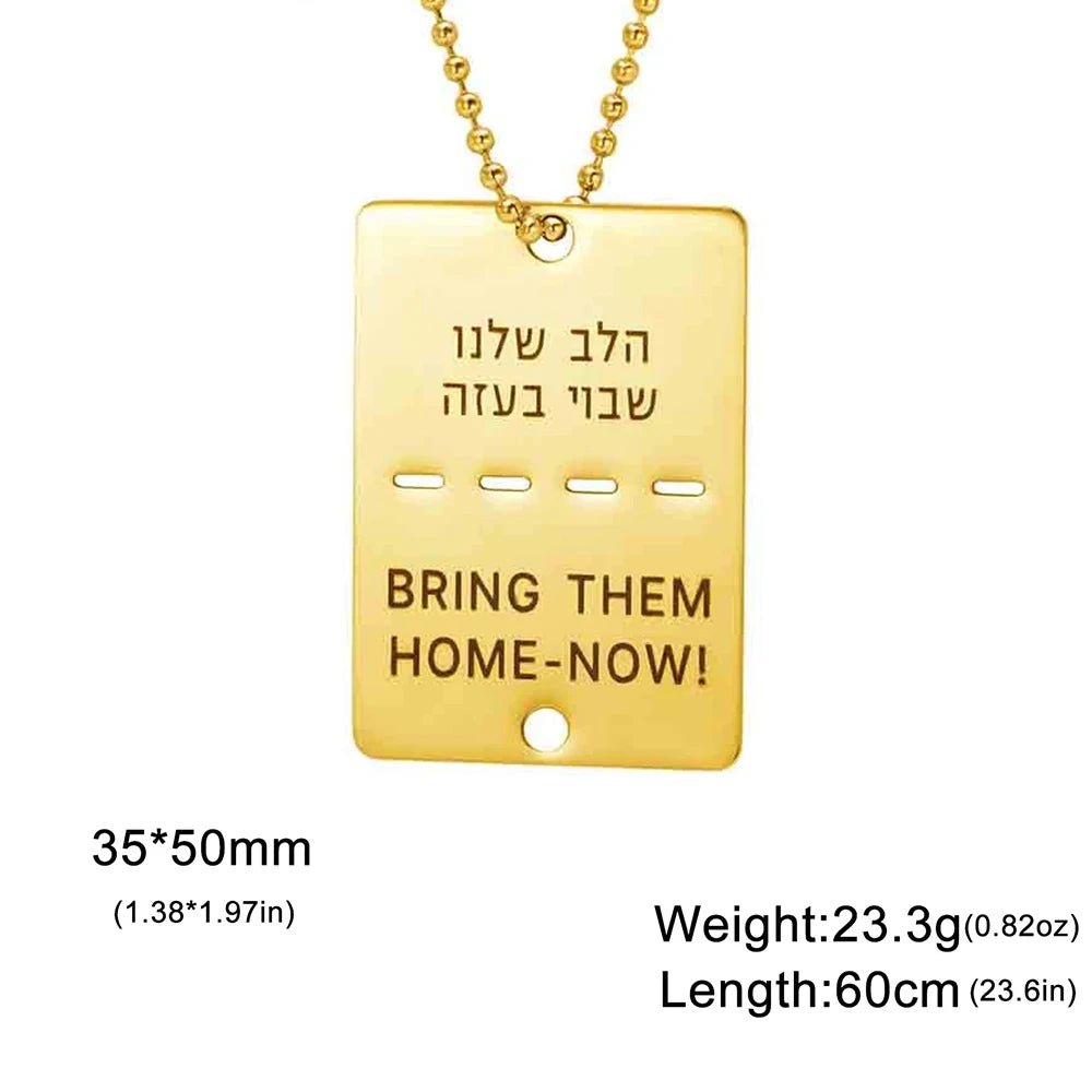 "bring them home " שרשרת - Lucien Store