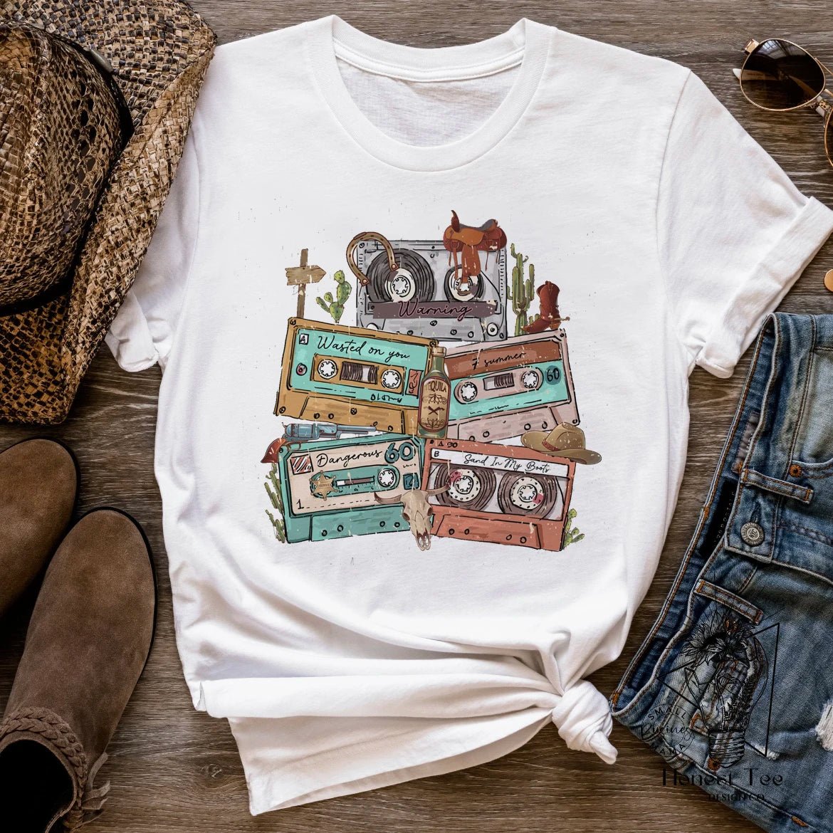 Fashion Versatile Cow Skull Shirt Printed Short Sleeve T - shirt Casual Cute Women's Pattern T - shirt Dress Summer Short Sleeve Wom - Lucien Store