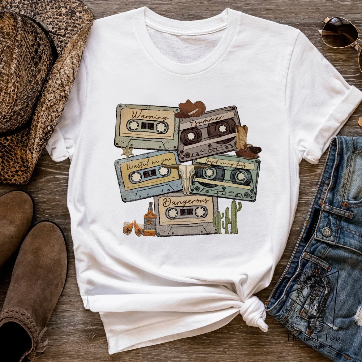 Fashion Versatile Cow Skull Shirt Printed Short Sleeve T - shirt Casual Cute Women's Pattern T - shirt Dress Summer Short Sleeve Wom - Lucien Store