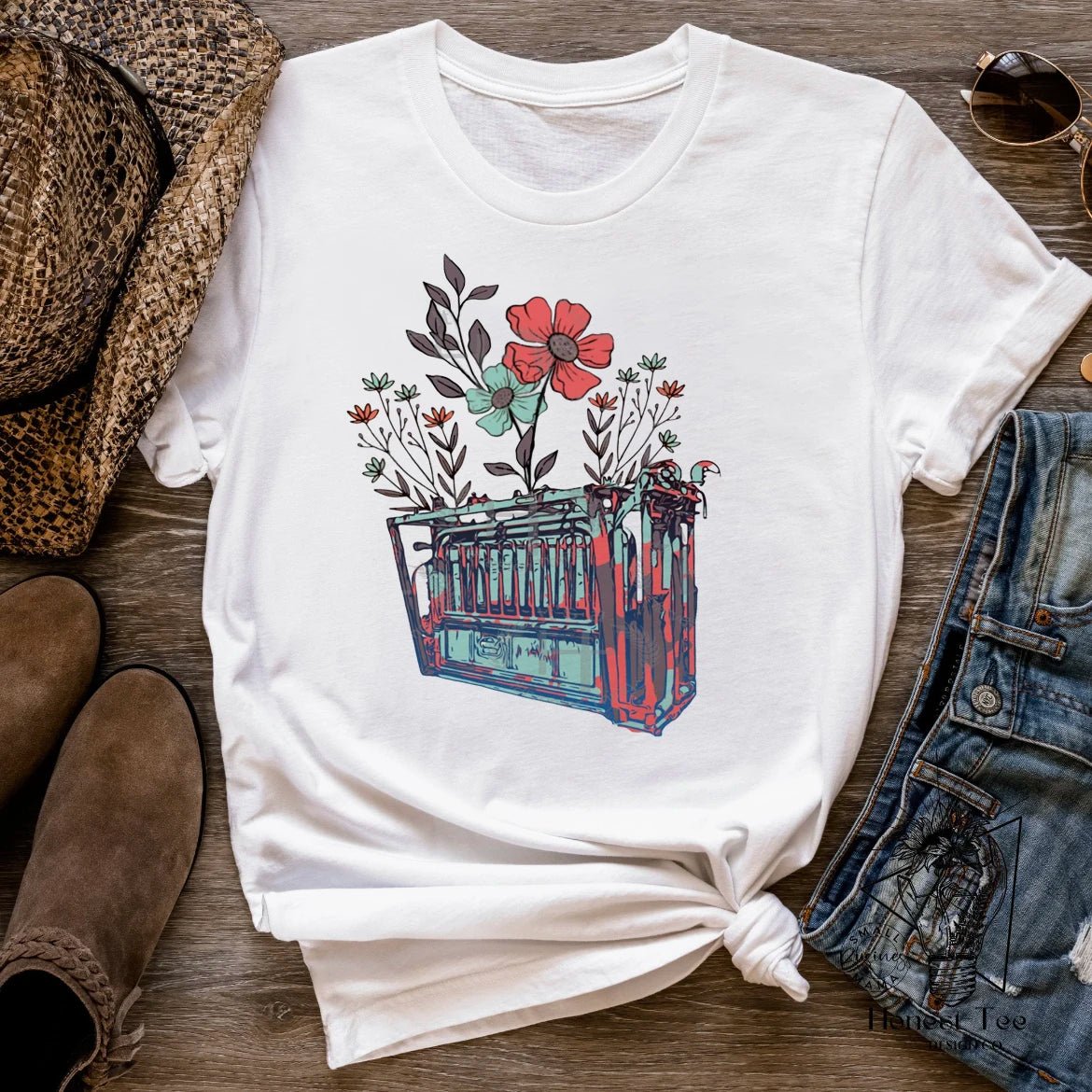 Fashion Versatile Cow Skull Shirt Printed Short Sleeve T - shirt Casual Cute Women's Pattern T - shirt Dress Summer Short Sleeve Wom - Lucien Store