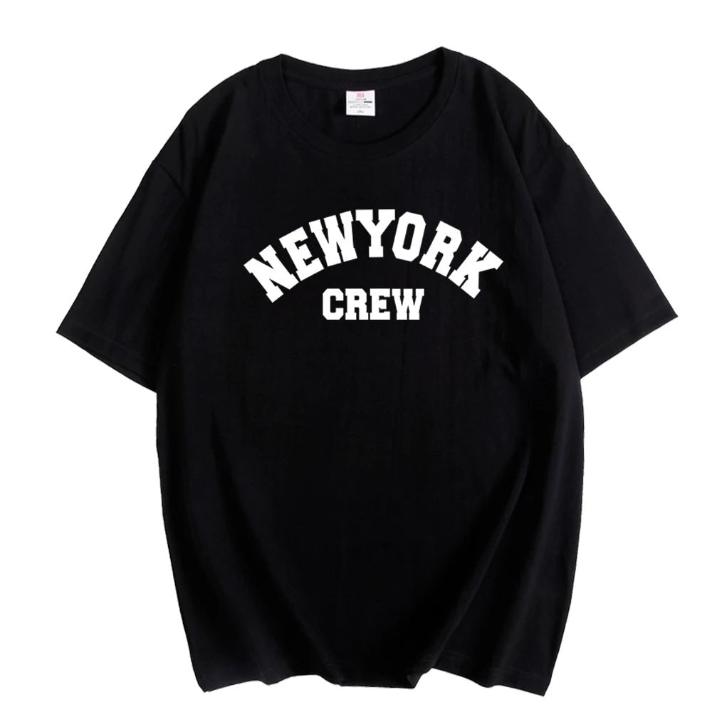 Hirsionsan Oversized Letter Graphic T - shirt Women 2023 Summer Soft O - neck Short Sleeve Tees Female Casual Loose Higt Street Top - Lucien Store