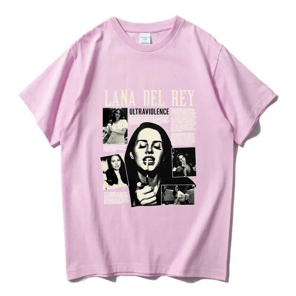 Lana Del Rey Singer Printing T - shirt Short Sleeve Cotton Soft Tee - shirt Spring Summer Casual Men/Women Tshirts Camisas O - neck - Lucien Store