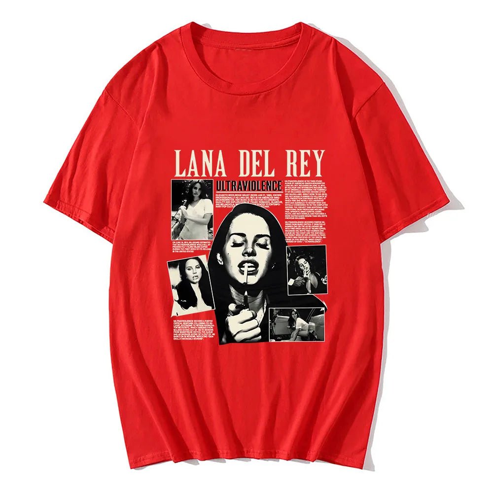 Lana Del Rey Singer Printing T - shirt Short Sleeve Cotton Soft Tee - shirt Spring Summer Casual Men/Women Tshirts Camisas O - neck - Lucien Store
