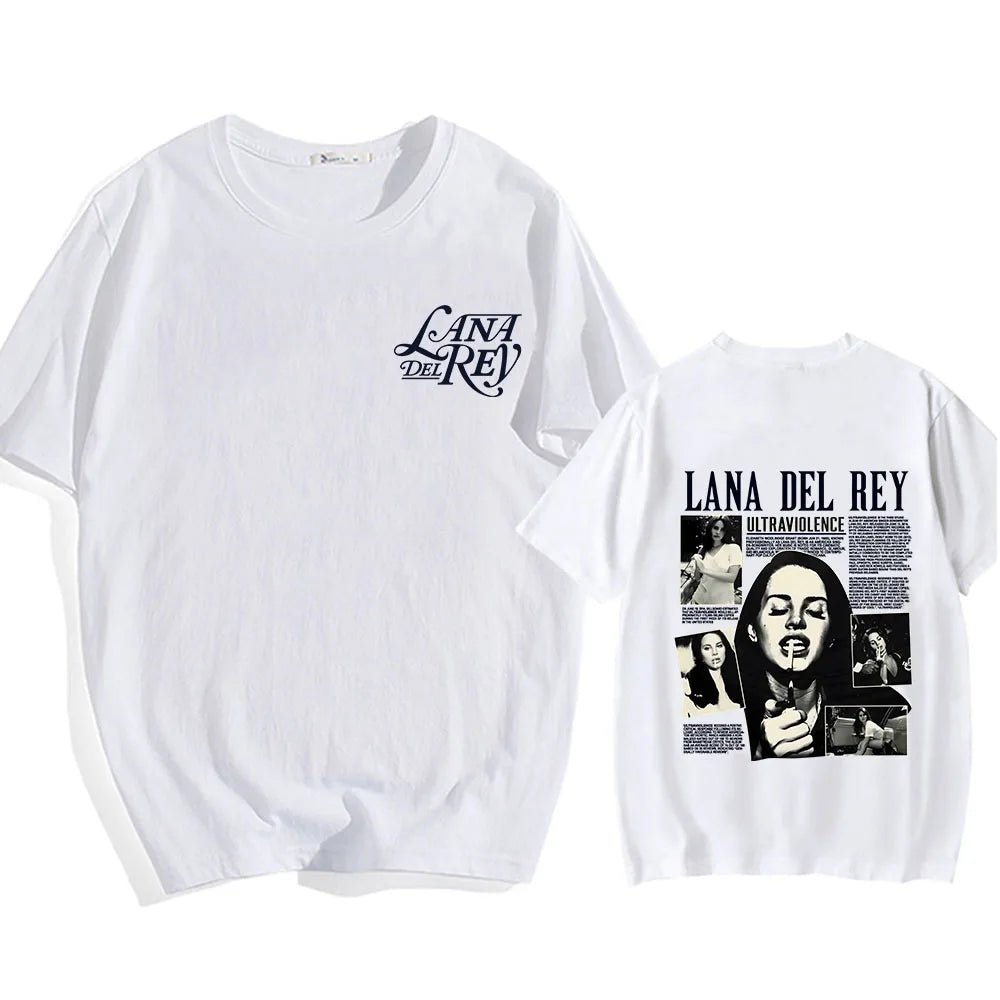 Lana Del Rey Singer Printing T - shirt Short Sleeve Cotton Soft Tee - shirt Spring Summer Casual Men/Women Tshirts Camisas O - neck - Lucien Store