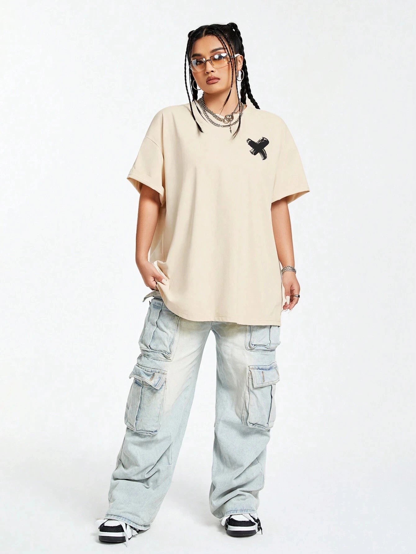 Simple Graffiti Style Printing T Shirt Women Street Sport Short Sleeve Fashion Summer Tees Clothing Cool Breathable T - Shirts - Lucien Store