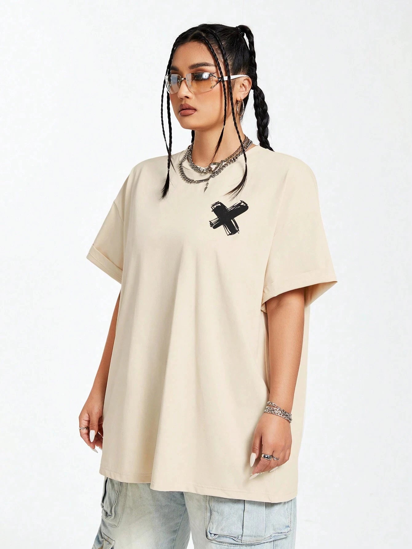 Simple Graffiti Style Printing T Shirt Women Street Sport Short Sleeve Fashion Summer Tees Clothing Cool Breathable T - Shirts - Lucien Store