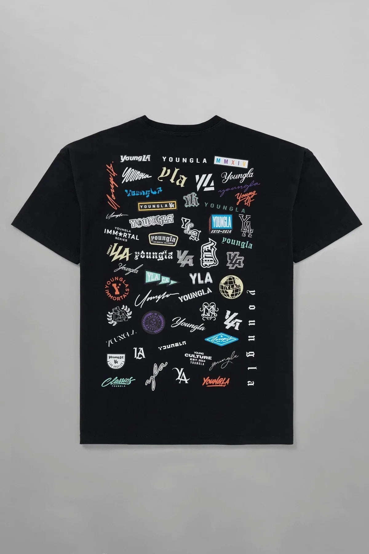 Summer Full Back Printed Short Sleeve Men Loose 240g Cotton T - shirt Cotton Round Neck Casual Fitness Sports Short Sleeve Men - Lucien Store