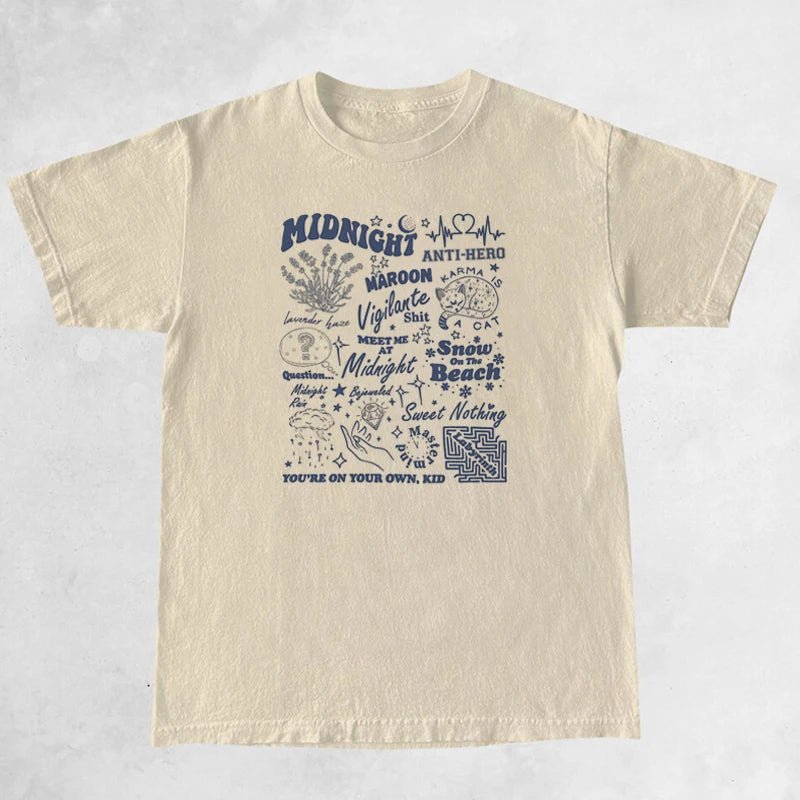 Women Vintage Music Concert T Shirt Casual Short Sleeve Fandom Graphic Tees Trendy Fashion T - Shirts Female Hippie Retro Tops - Lucien Store