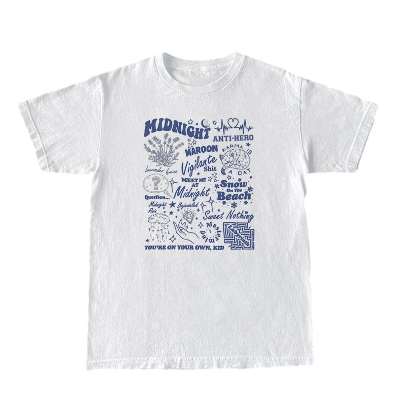 Women Vintage Music Concert T Shirt Casual Short Sleeve Fandom Graphic Tees Trendy Fashion T - Shirts Female Hippie Retro Tops - Lucien Store