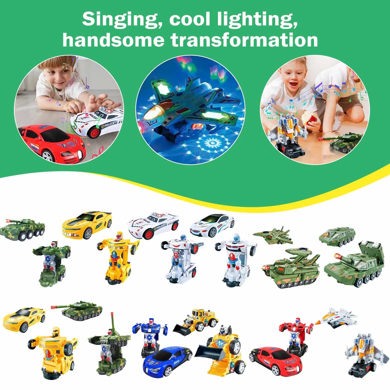 צעצוע רובוטים קרביים עם אפקטים מיוחדים 🤖✨