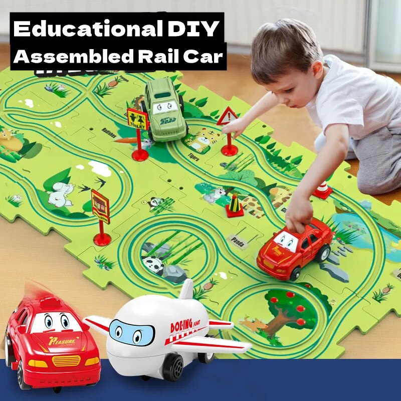 מסע על פסים: ערכת פאזל חשמלית DIY לילדים