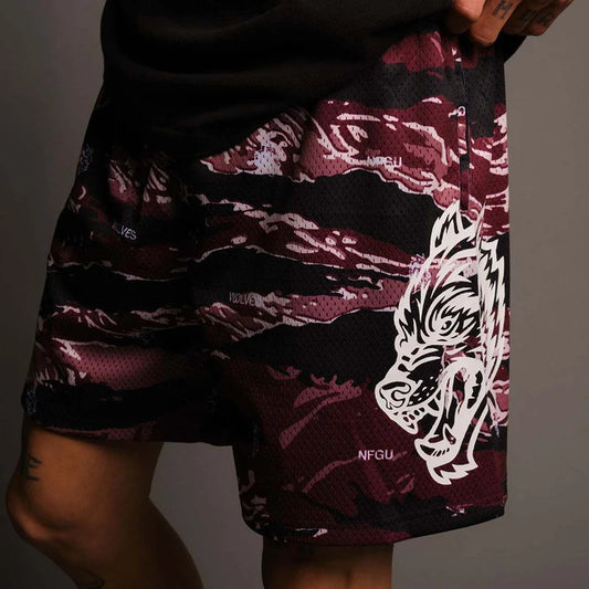 2023New Men Gym Fitness Loose Mesh Shorts Fashion Joggers Summer Quick-dry Cool Shorts Male Casual Beach Shorts Men sport shorts