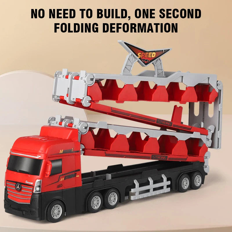 🚛 משאית הפעלולים המתקפלת - המשחק שהילדים שלך לא יפסיקו לשחק בו! 🚗💥
