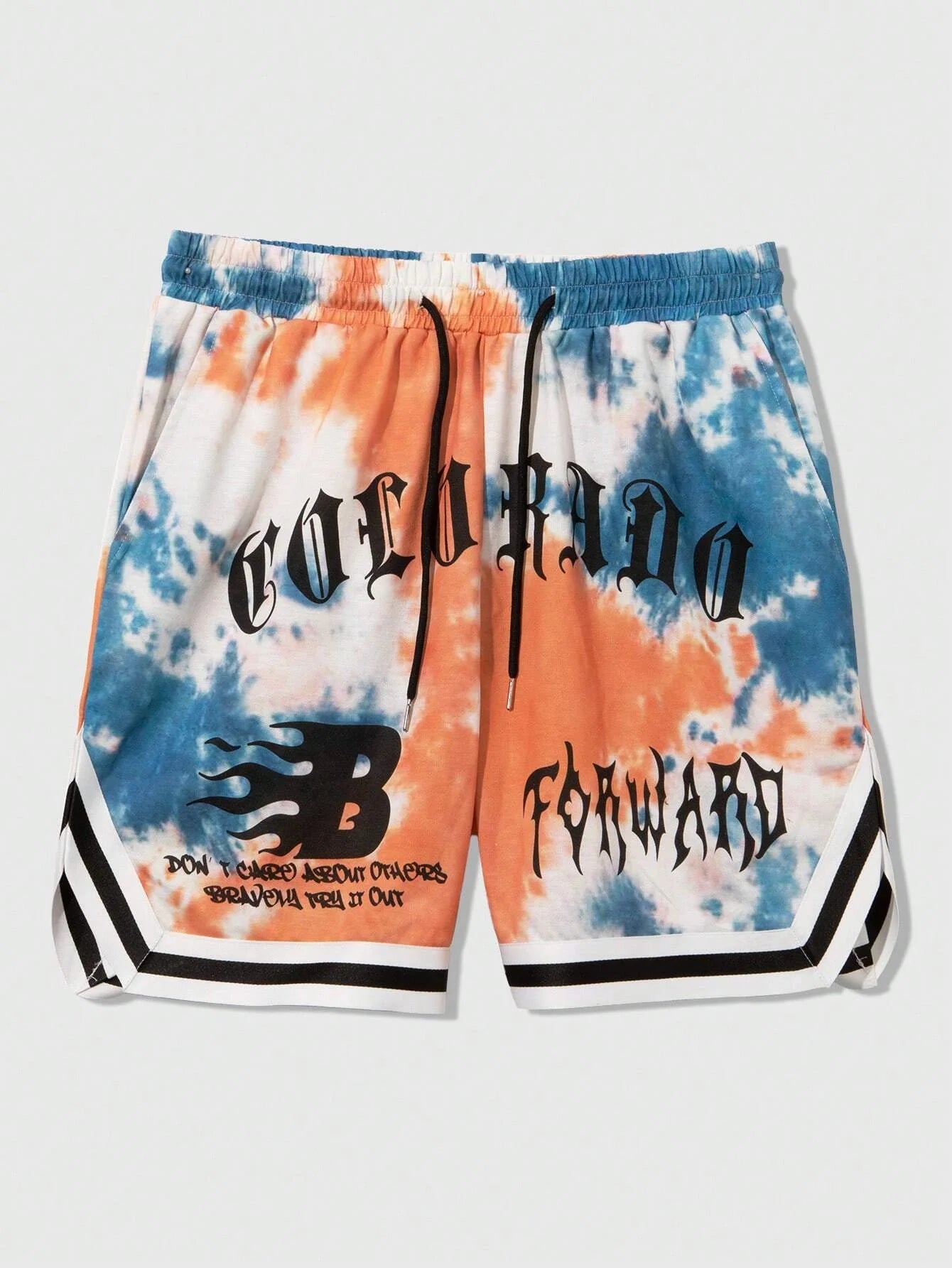 American highend hiphop Mens letter print suit shorts, boys summer vacation casual loose shorts, special clothing shorts
