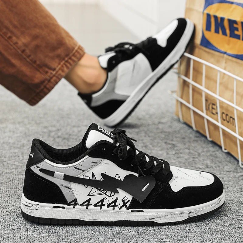 Autumn Men's Casual Sneakers Creative Heart Tennis Sport Running Shoes Male Skateboard Flats Sneakers Walking Jogging Trainers - Lucien Store