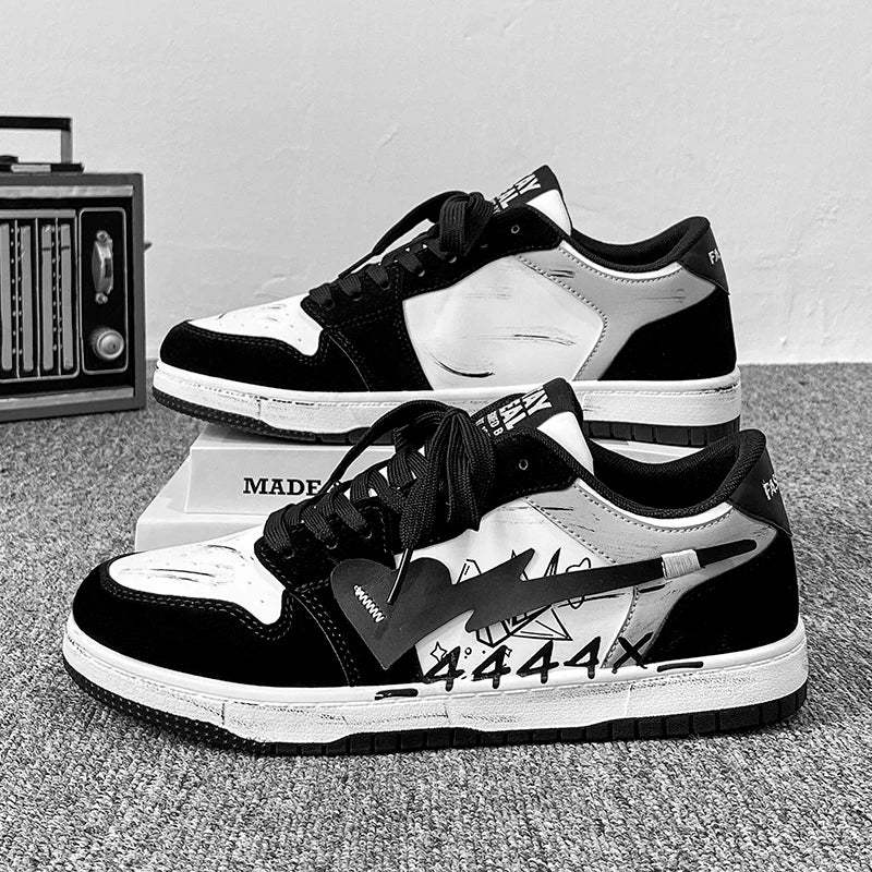 Autumn Men's Casual Sneakers Creative Heart Tennis Sport Running Shoes Male Skateboard Flats Sneakers Walking Jogging Trainers - Lucien Store