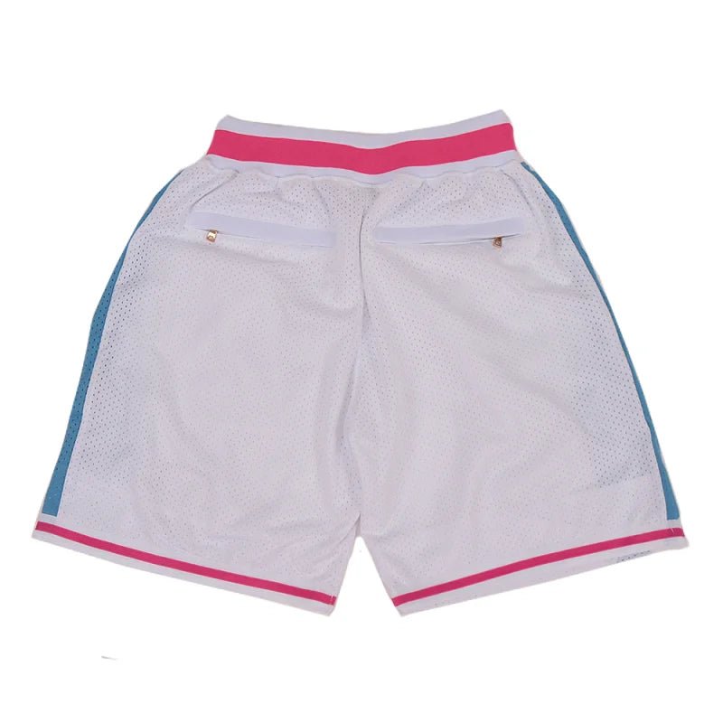 Basketball Shorts GTA VICE CITY Sewing Embroidery Outdoor Sport Beach Pants Shorts High - Quality Mesh Ventilation 2023 New White - Lucien Store