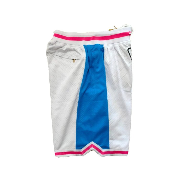 Basketball Shorts GTA VICE CITY Sewing Embroidery Outdoor Sport Beach Pants Shorts High - Quality Mesh Ventilation 2023 New White - Lucien Store