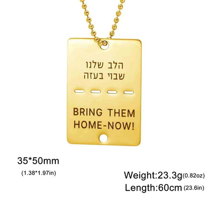"bring them home " שרשרת - Lucien Store