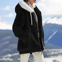 Alaska - striped winter jacket coat for women