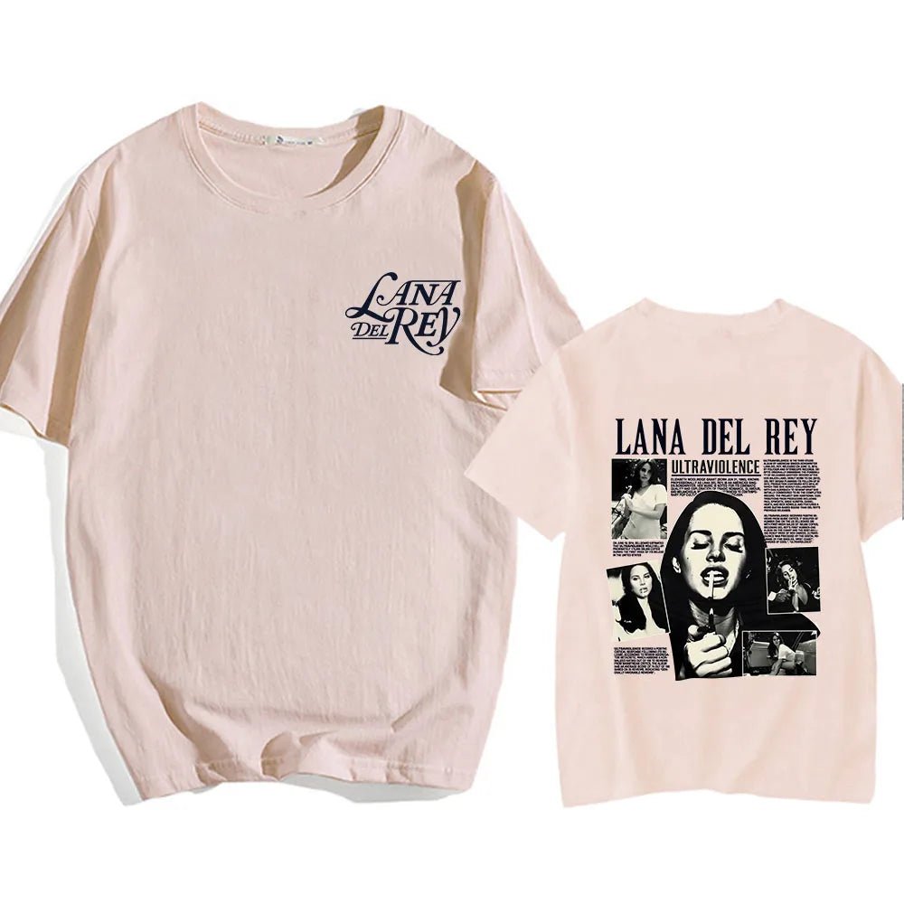 Lana Del Rey Singer Printing T - shirt Short Sleeve Cotton Soft Tee - shirt Spring Summer Casual Men/Women Tshirts Camisas O - neck - Lucien Store