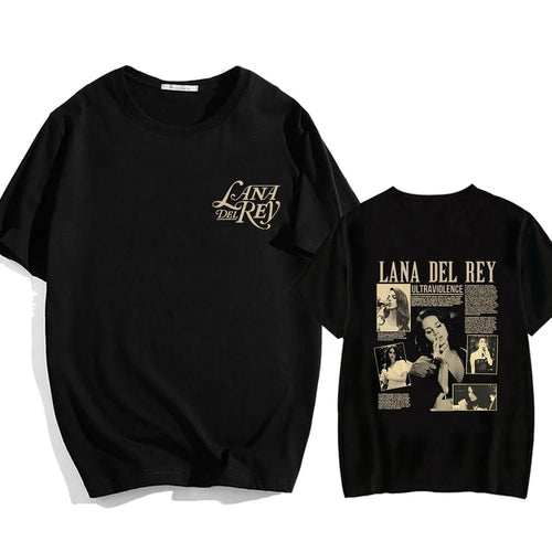 Lana Del Rey T - shirt Famous Singer Graphic Printing Tee - shirt Cotton High Quality Soft Tshirts Short Sleeve Spring Summer Tees - Lucien Store