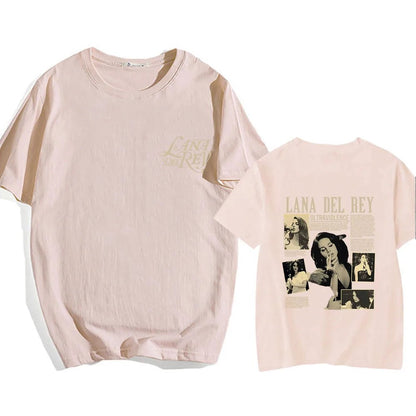 Lana Del Rey T - shirt Famous Singer Graphic Printing Tee - shirt Cotton High Quality Soft Tshirts Short Sleeve Spring Summer Tees - Lucien Store