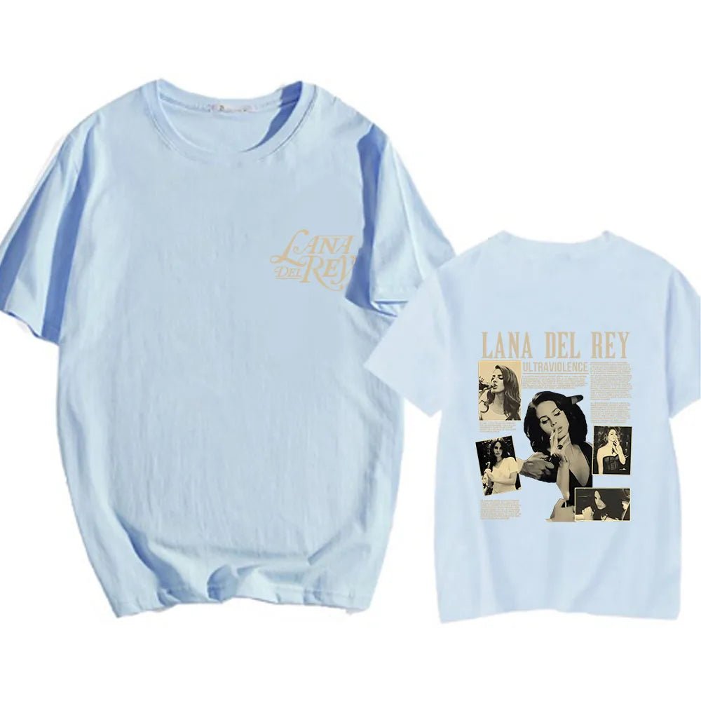 Lana Del Rey T - shirt Famous Singer Graphic Printing Tee - shirt Cotton High Quality Soft Tshirts Short Sleeve Spring Summer Tees - Lucien Store