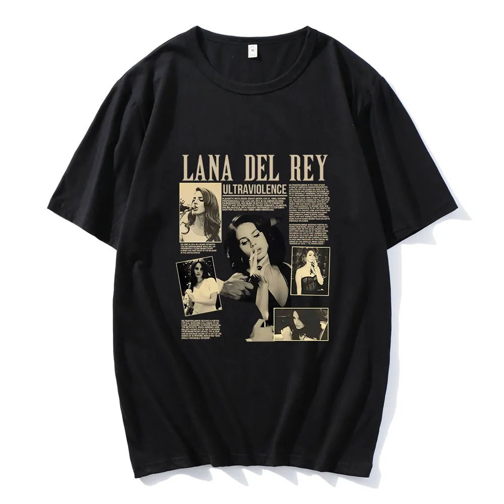 Lana Del Rey T - shirt Famous Singer Graphic Printing Tee - shirt Cotton High Quality Soft Tshirts Short Sleeve Spring Summer Tees - Lucien Store