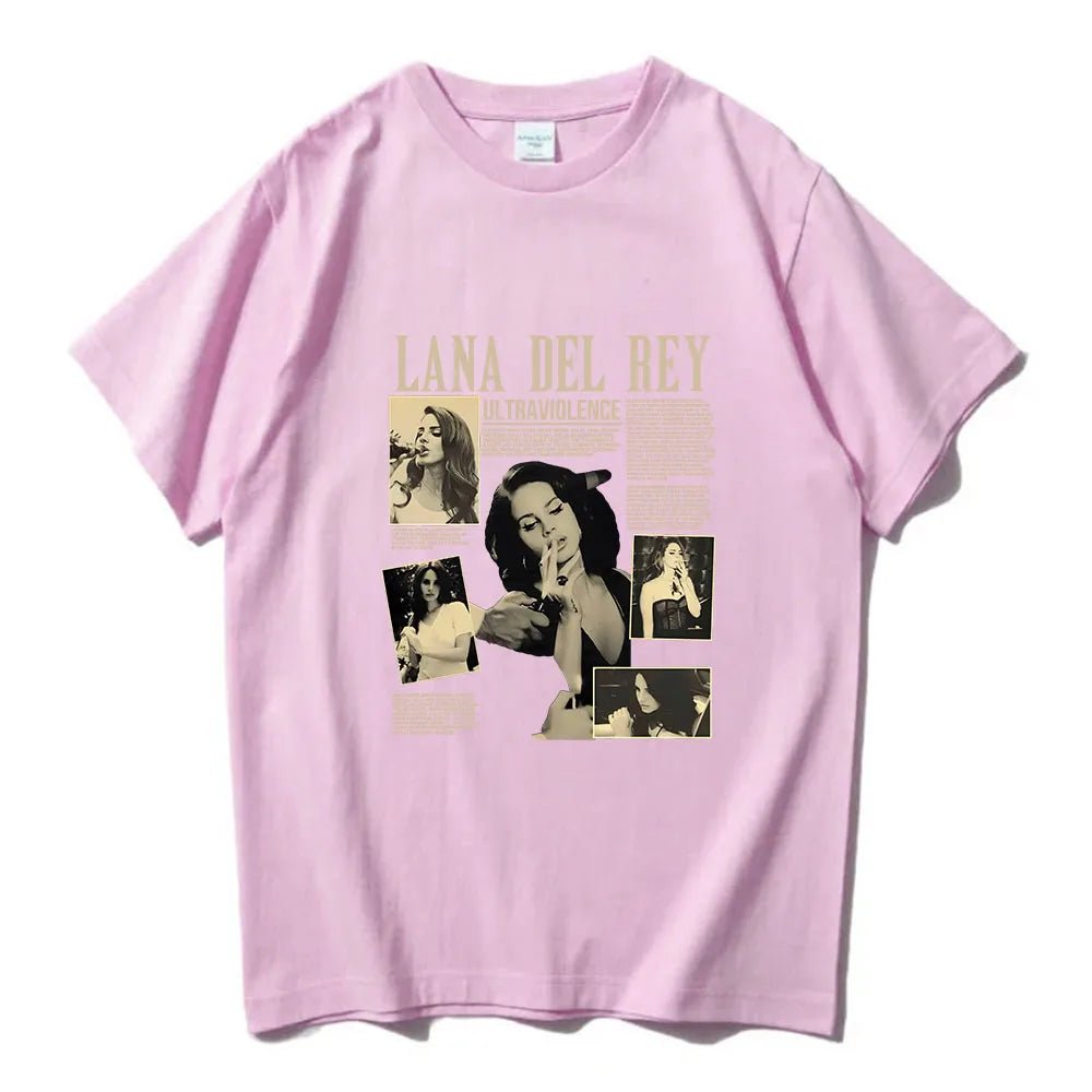 Lana Del Rey T - shirt Famous Singer Graphic Printing Tee - shirt Cotton High Quality Soft Tshirts Short Sleeve Spring Summer Tees - Lucien Store
