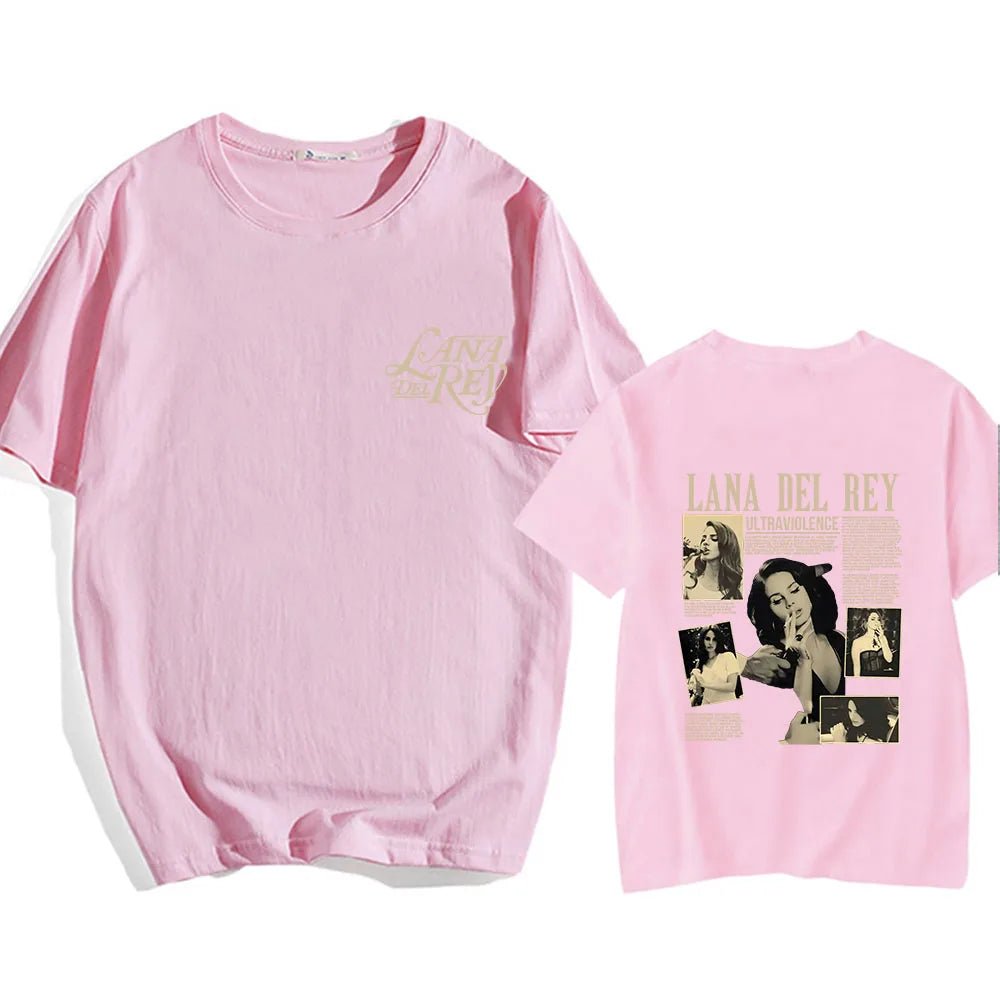 Lana Del Rey T - shirt Famous Singer Graphic Printing Tee - shirt Cotton High Quality Soft Tshirts Short Sleeve Spring Summer Tees - Lucien Store