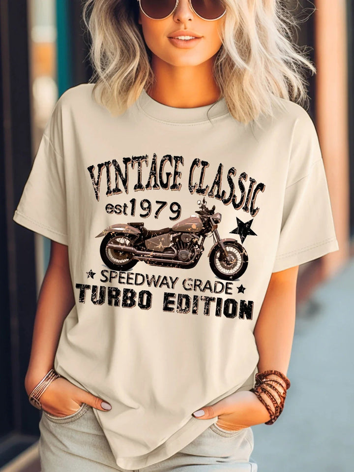 Retro Motorcycle חולצת - Lucien Store