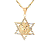 Star of David Lion שרשרת - Lucien Store