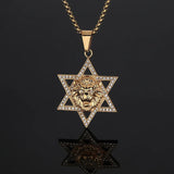 Star of David Lion שרשרת - Lucien Store