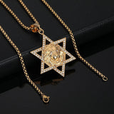 Star of David Lion שרשרת - Lucien Store