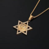 Star of David Lion שרשרת - Lucien Store