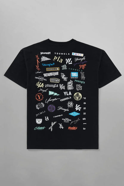 Summer Full Back Printed Short Sleeve Men Loose 240g Cotton T - shirt Cotton Round Neck Casual Fitness Sports Short Sleeve Men - Lucien Store