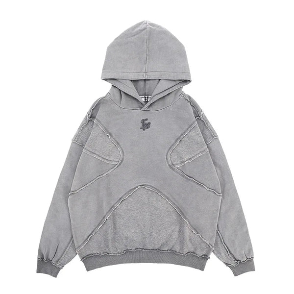Washed Embroidered Hoodie - Lucien Store