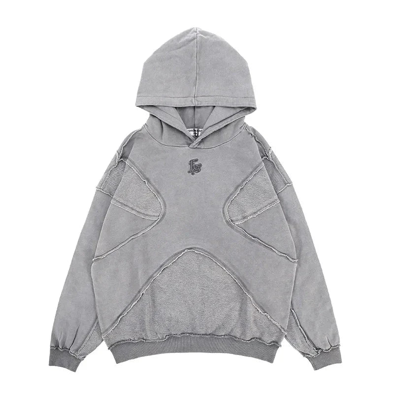 Washed Embroidered Hoodie